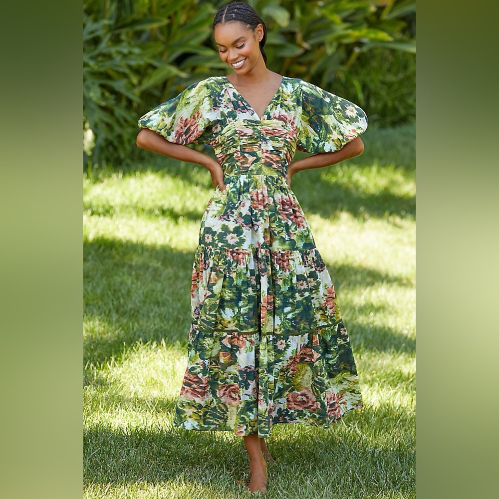 Anthropologie Ro's Garden Nieves Maxi Dress
